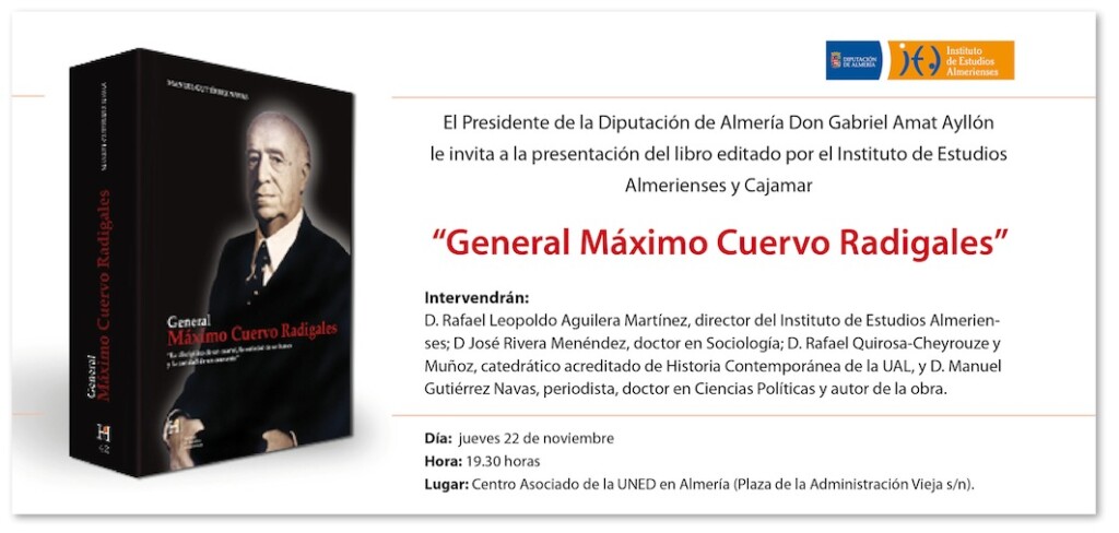 Invitación presentación libro de Cuervo