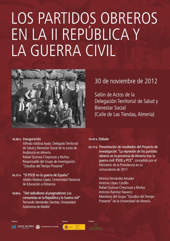 Cartel de la Jornada de Partidos Obreros