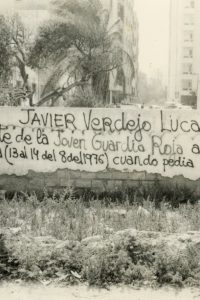 Pintada muerte Javier Verdejo (Pilar Quirosa)