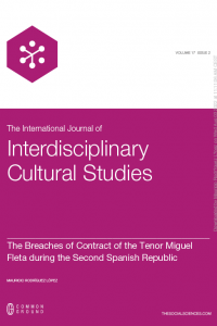The International Journal of Interdisciplinary Cultural Studies